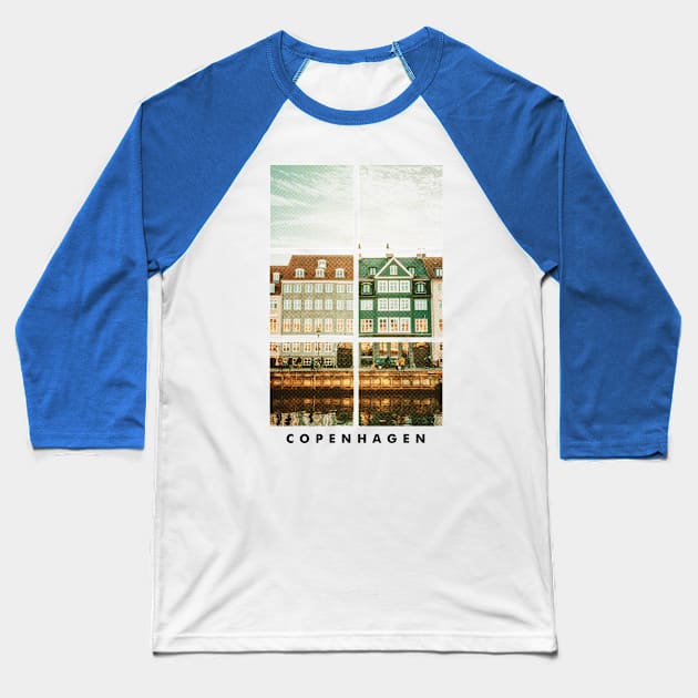 Copenhagen Denmark Baseball T-Shirt by SerenityByAlex